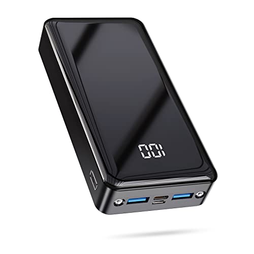 Bateria externa de carregamento rápido 24000 mAh Power Bank USB C com PD 22,5 W 3 saída e 2 entrada carregador móvel portátil de grande capacidade compatível com lanterna para iPhone Samsung iPad