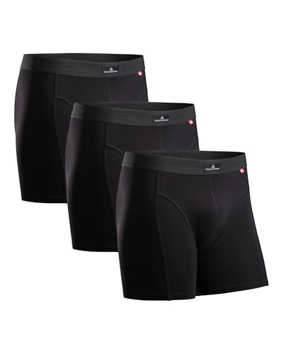 DANISH ENDURANCE Cuecas homem boxers de algodão premium, com ou sem cuecas, conjunto de 3 ou 10, roupa interior confortável e elástica