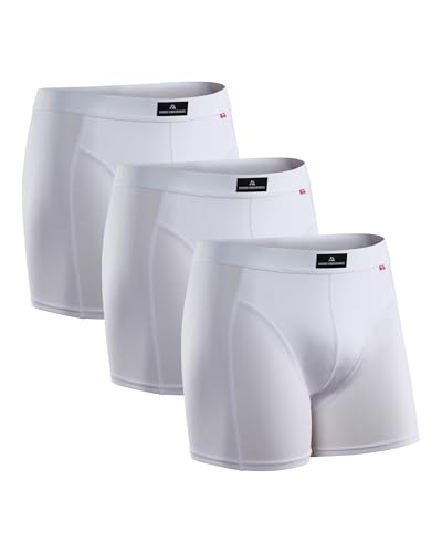 DANISH ENDURANCE Cuecas homem boxers de algodão premium, com ou sem cuecas, conjunto de 3 ou 10, roupa interior confortável e elástica