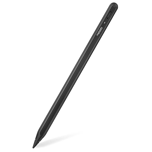 2025 Caneta tátil para iPad, metal A8 preto - precisão de pixel baixa atenção, ideal para notas, desenho, caneta estilo compatível com iPad 6/7/8/9/10/11 (A16), Mini 5/6, Air 3/4/5/5, Air 3/4/5 M/2/M