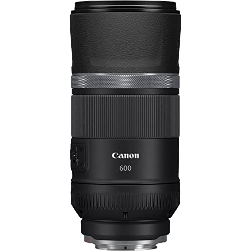 Canon Alvo RF 600 mm F11 IS STM - lente teleobjetiva, ideal para detalhes distantes, tamanho compacto, nítido e sem trpidação com estabilizador ótico de 5 passos, compatível com sistema EOS R, preto