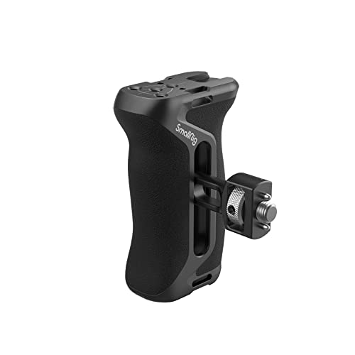 SMALLRIG Alça lateral de localização para ARRI, ajustável para cima/abaixo de 36 mm, manípulo ergonómico do lado esquerdo ou direito para gaiola, orifício roscado incorporado de 1/4"-20-4016