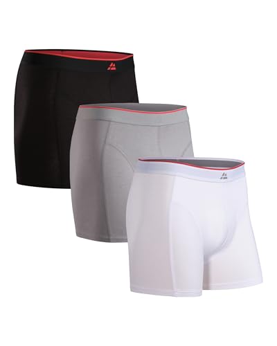 DANISH ENDURANCE Cuecas homem boxer de bambu, com ou sem cuecas, macias e elásticas, 3 ou 10 pacotes