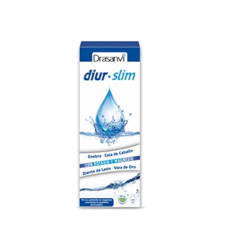 DRASANVI DIUR SLIM - potássio magnésio de cavalo vara de ouro dente-de-leão - VEGANO - sem glúten - 250 ml