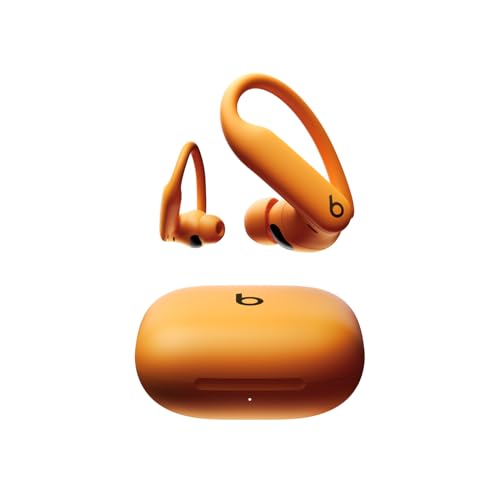Beats Powerbeats Pro 2 Auriculares Bluetooth sem fios- cancelamento ativo de ruído, classificação IPX4, até 45H com estojo de carregamento, funciona com Apple e Android - laranja eletrizante