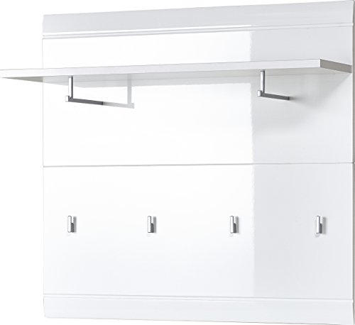 GERMANIA DIE MÖBELMACHER GW-Adana 3575-84 Cabide de painel, MDF, aglomerado, branco, 96 x 90 x 30 cm