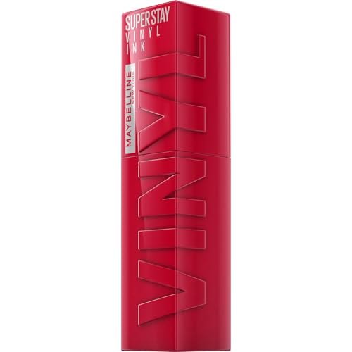 Maybelline New York Superstay Vinyl Ink, batom, efeito vinil, vinil fixo, longa duração, tom 50 Wicked