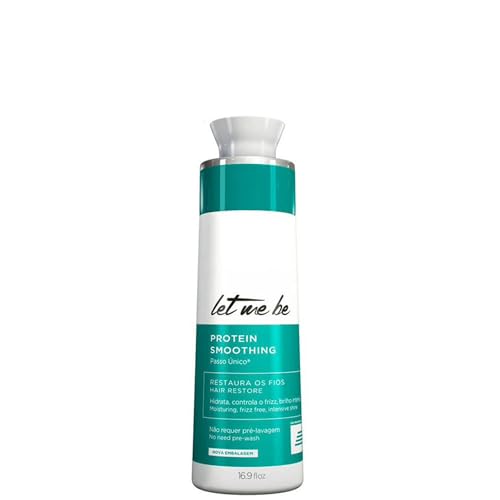 Let Me Be - Protein Smoothing, alisamento brasileiro especialista de um só passo, profissional em casa, longa duração, com queratina 100% cabelo liso, orgânico e sem forma (500 ml)