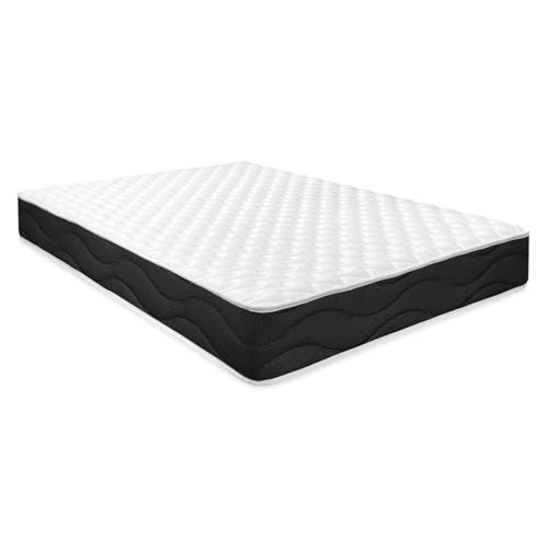 Homey - Colchão viscoelástico Sleep Pro reversível (rosto inverno e verão) firmeza-dureza média-alta, espessura de 20 cm, anti-ácaros, anti-bacarias e hipoalergénico, 150 x 190