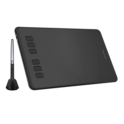 HUION Inspiroy H640P Tablet de desenho gráfico, 8192 níveis de pressão sem bateria, 6 teclas expressas personalizadas, compatível com Windows e Mac, uso ideal para artistas, desenhadores, fãs