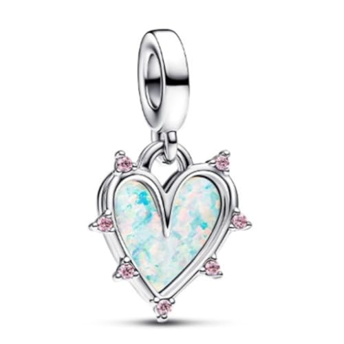 GHMIOU Charm - Missangas de prata de lei 925 com contas de desenhos animados de prata de lei 925, prata esterlina