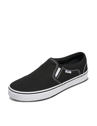 Vans Hombre Zapatillas De Lona Asher, Black/White