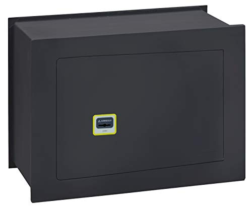 ARREGUI Ideal 10 281350 cofre de embutir na parede com fechadura de chave, caixa de segurança para casa e negócios, fácil de usar, alto nível de segurança, 30 x 41 x 20 cm, 15 L cinzento escuro