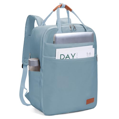 Mochila viagem cabine avion mochilas avião mala de viagem bagagem de mão viagem Backpack Cabin Bag, Neblina azul, 45 x 36 x 20 cm, Mochila de viagem
