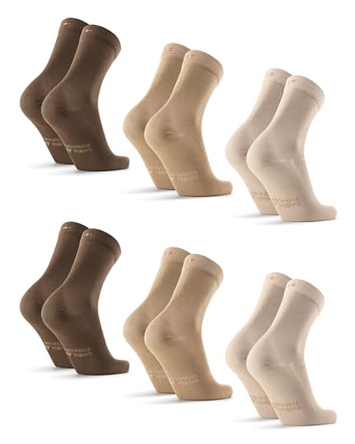 DANISH ENDURANCE Meias de bambu para homem, unissexo, conjunto de 6, macias e respiráveis - roupa de homem, roupa de trabalho