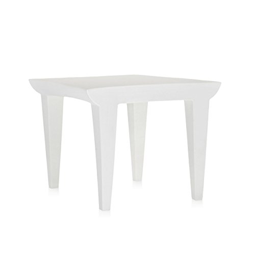 Kartell Bubble Club, mesa de café, branco zinco