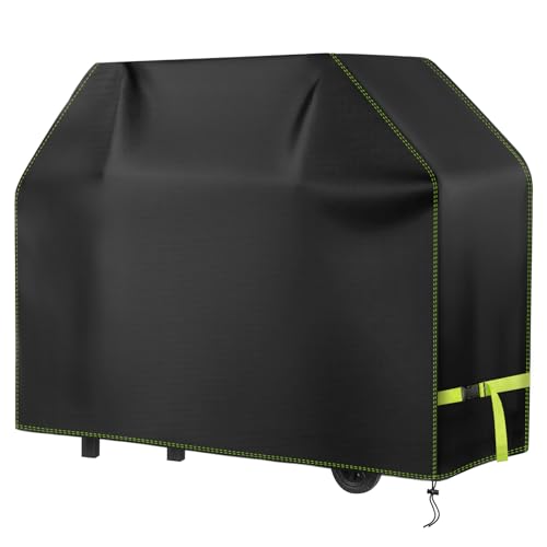 Capa churrasqueira exterior impermeável, VDISRR 420D Oxford resistente ao desgaste capa protetora para BBQ 137 x 61 x 117 cm, cobertura de churrasco exterior anti-vento/anti-pó/anti-humidade/anti-UV