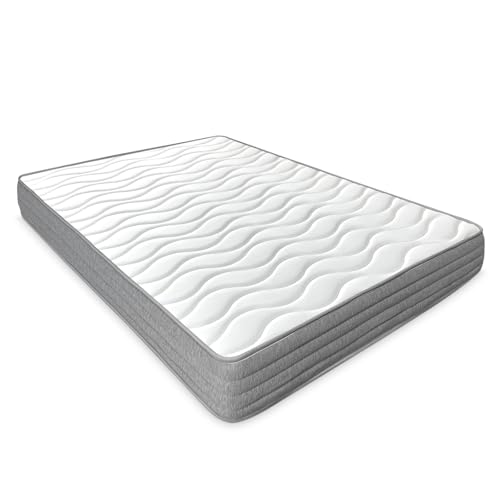 Duérmete Online - Colchão 90 x 190 viscoelástico frito com rosto inverno / verão, ergonómico, conforto e dureza ideais, higiene e respirável, espessura de 21 cm