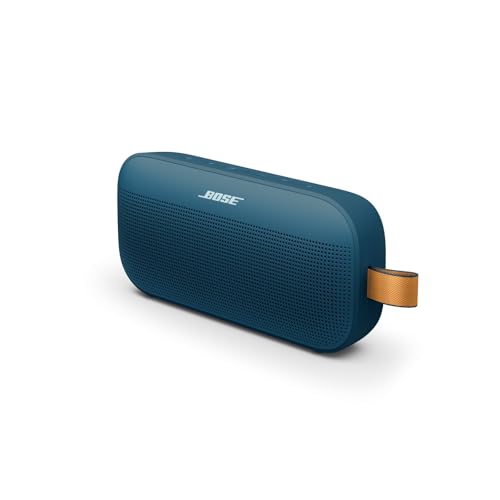 Bose SoundLink Flex (2.ª geração. ), Altifalante portátil sem fios com Bluetooth pequeno e potente para festas ao ar livre, até 12 h de autonomia, resistente à água IP67 e ao pó, azul crepúsculo