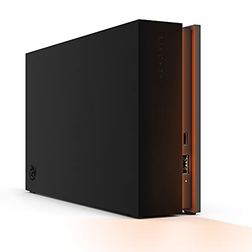 Seagate FireCuda Gaming Hub 8TB, disco rígido externo jogos de PC, incl. Serviço de resgate (STKK8000400)