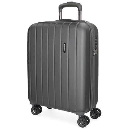 MOVOM Wood, mala de cabine, bagagem, interior com dois compartimentos, fabricado em ABS material resistente e leve, 4 rodas giratórias, fecho de combinação lateral, de Joumma Bags