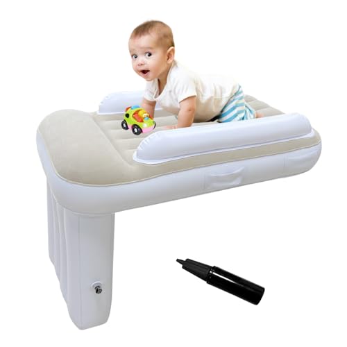 JanTeelGO Cama insuflável avião crianças, apoio para os pés avião infantil portátil para dormir e descansar - o Air Baby adapta-se à maioria dos assentos de voo, o carro