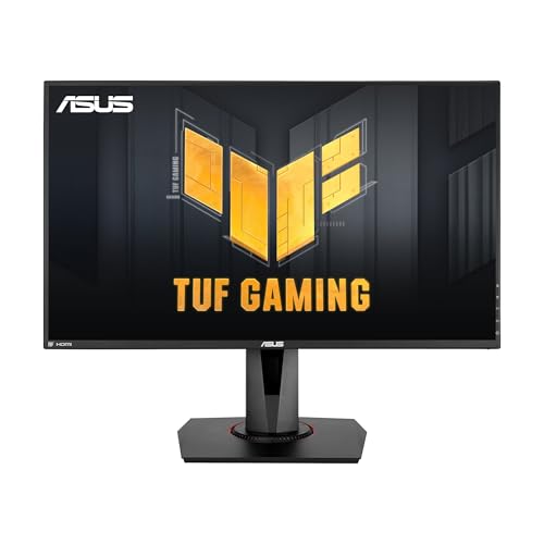 Asus TUF Gaming VG279QM Monitor de jogos FullHD de 27", 1920 x 1080, Fast IPS, 16:9, HDMI x2, Display Port x1, USB, 280Hz, 1ms (GTG), ELMB SYNC, G-SYNC compatível, HDR 400), Preto