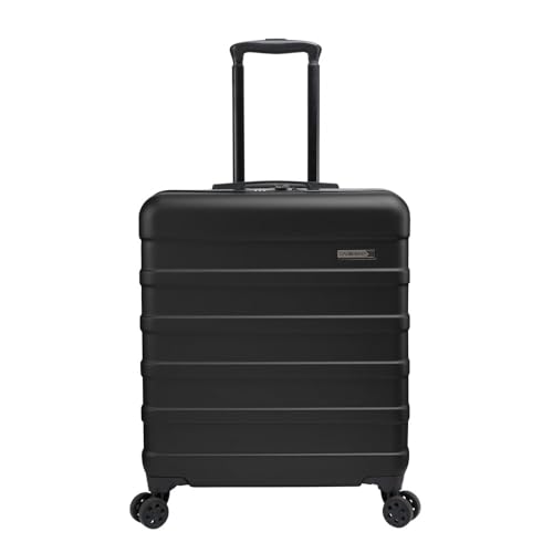 Cabin Max Anode mala de cabine 55 x 35 x 25 Trolley leve de concha dura, fechadura integrada, Air France, KLM, ITA, Transavia -44 L, Preto, 56 x 45 x 25 cm, Carrinho de balança dura
