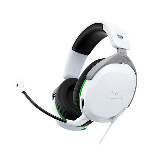 HyperX CloudX Stinger 2, capacetes gaming para Xbox One e Series X/S, drivers de 50 mm e áudio envolvente, rotação de 90º, 3,5 mm, microfone com cancelamento de ruído, licença oficial Xbox,