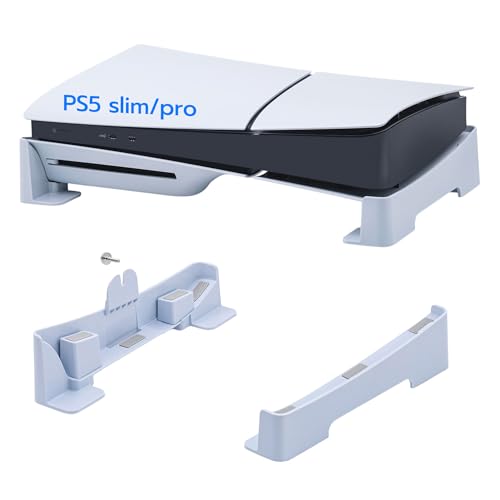 Mcbazel Suporte horizontal compatível com PS5 Slim/PS5 Pro DE/UHD consola, suporte de base para Playstation 5 disco e consola de edição digital