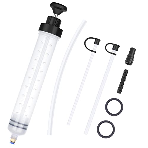 flintronic Seringa de sucção de óleo 500 CC, bomba extrator de líquido, bomba manual de óleo, mangueira de transferência de fluído para engrenagens e líquido de travagem