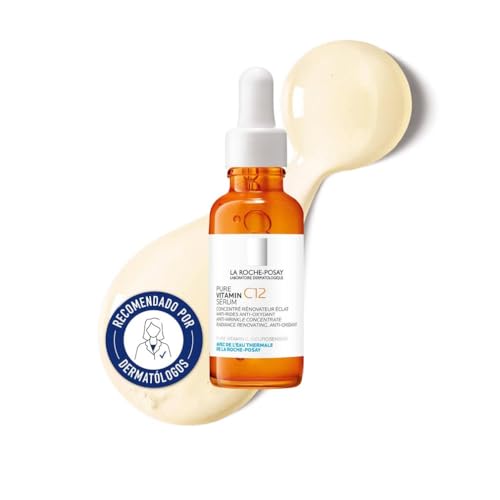La Roche Posay, Pure Vitamin C12 Sérum anti-idade com vitamina C, corrige rugas, ilumina e suaviza a pele, antioxidante, renovação celular, para todos os tipos de pele, 30 ml