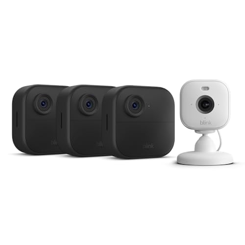 Nueva Blink Outdoor 4 (sistema de 3 cámaras con Sync Module Core incluido) + Blink Mini 2 (blanco)