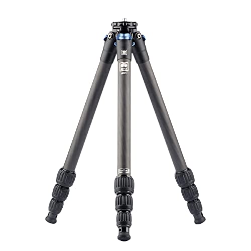 SIRUI AM-254 Fibra de carbono tripé para câmara reflex fotografia, carga máxima 12 kg, altura 7,5 - 117 cm, 4 secções de patas, bloqueio de pernas giratório