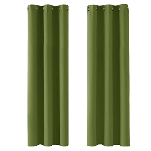 Deconovo Cortinas opacas para quarto moderno, 2 peças