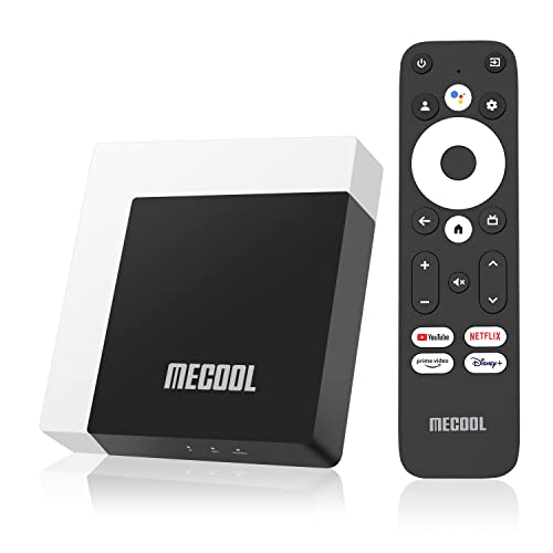 Android TV Box 11.0, MECOOL KM7 Plus Smart TV Box 4K HDR 2 GB 16 GB suporte 2,4 G/5,0 G/BT 5.0/AV1 GTV reprodutor multimédia de transmissão remota com Amlogic S905Y4 Netflix assistente do Google
