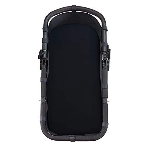 JYOKO Kids Lençol para capa de algodão, ajustável com elástico para moisés, carrinho de bebé, carrinho de bebé e carrinho de passeio (Black Series)