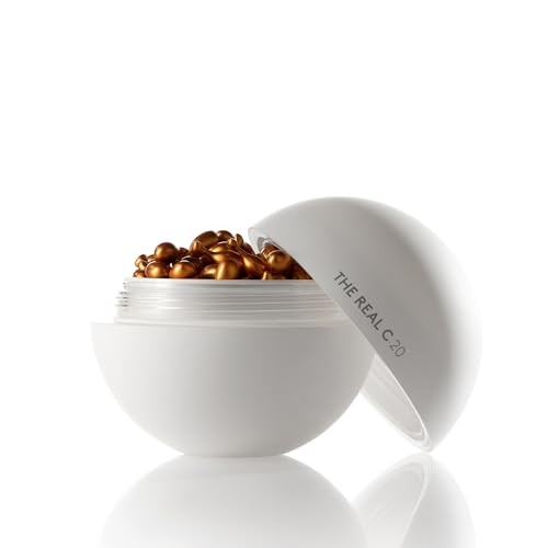 COCUNAT - The Real C 30 dias - Sérum vitamina C - 20 % de ácido ascórbico - reduz rugas e manchas - luminosidade e elasticidade - tratamento de idade - 30 pérolas - a embalagem pode variar
