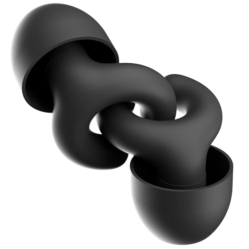 Oziooe Tampões ouvidos ruído dormir - silicone em forma de C com tecnologia de câmara acústica, bloqueia o ruído até 28 dB para quem dorme de lado, voa e se concentra no escritório