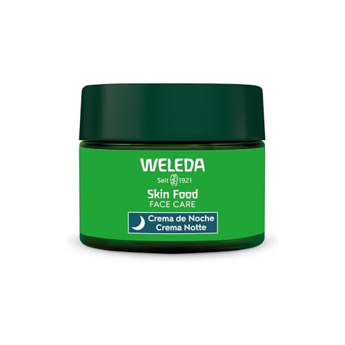 Weleda - Skin Food creme nutritivo noturno, neutro, calma e regenera a pele, absorção rápida, com extratos botânicos de pensamento, calêndula e camomila orgânica, adequado para peles secas - 40 ml