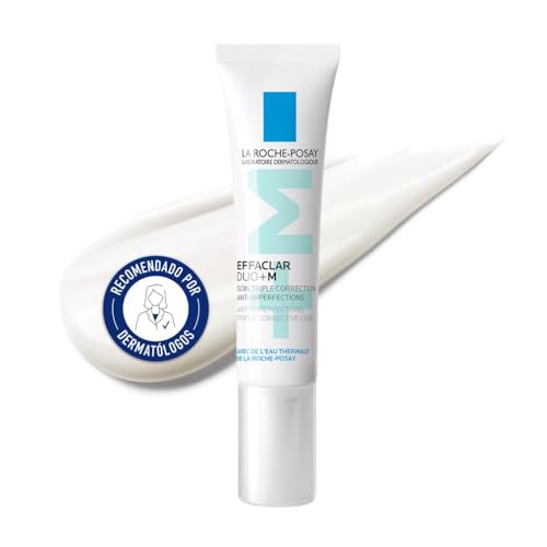 La Roche Posay tratamento corretor facial, antiacne, combate manchas, pontos negros e imperfeições, com efeito anti-recaída, com niacinamida, Effaclar Duo M, 40 ml