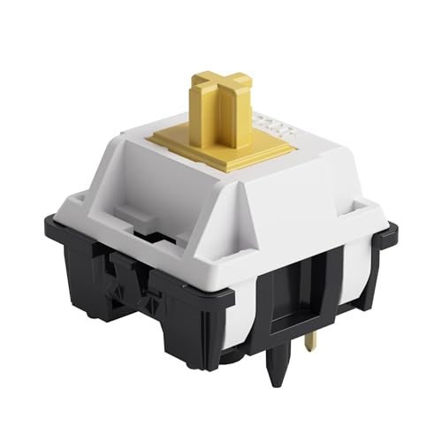 Akko Switch tátil silencioso para teclado mecânico, Silent Switches, 5 pinos de 50 gf, gravador rápido, corrida curta de 3,3 mm, interruptores MX silêncio para teclado de jogos, 45 peças, Pinguin)