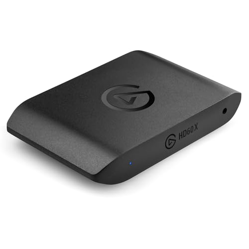 Elgato HD60 X - Faça streaming e grava para 1080p60 HDR10 ou 4K30 com latência ultra baixa no PS5/Pro, PS4/Pro, Xbox Series X/S, Xbox One X/S, em OBS e outros, funciona com PC e Mac