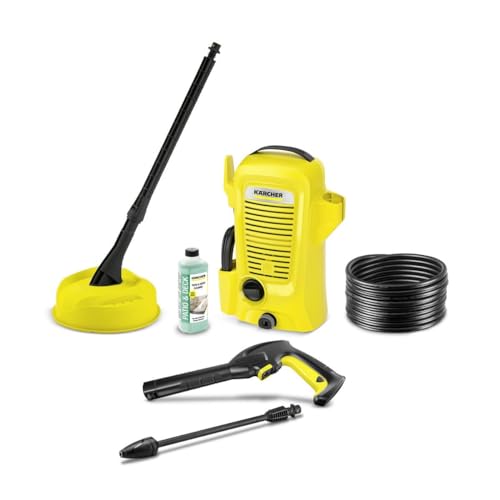 Kärcher Hidro-limpeza K 2 Universal Edition Home, pressão: 110 bar, fluxo: 360 l/h, desempenho: 20 m²/h, filtro de água, peso: 3,8 kg, pistola e mangueira de alta pressão, turbo, kit doméstico