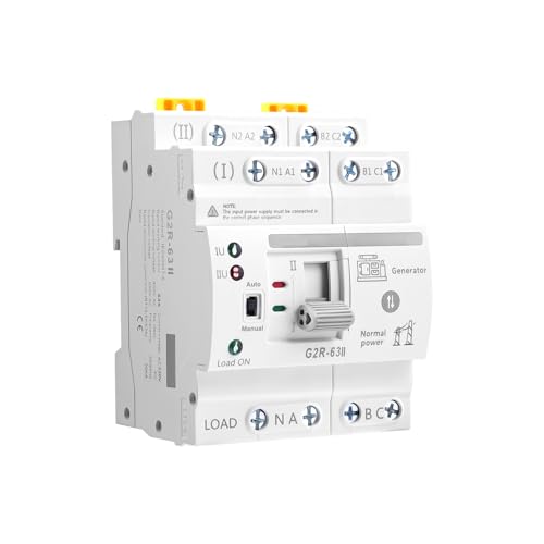 Interruptor de transferência automática 4P 63A 220V Dual Power ATS fotovoltaico comutador 2 posições alimentação dupla para instalações domésticas e industriais