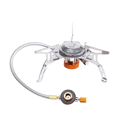Fire-Maple Mini fogão de campismo a gás dobrável aço, parafuso campismo portátil queimador utensílios cozinha para piquenique mochileiro ultraleve