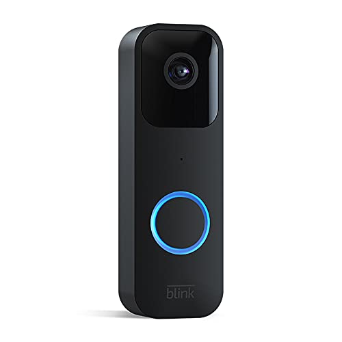 A apresentar a Blink Video Doorbell | Áudio bidirecional, vídeo HD, alertas de movimento na aplicação, instalação simples, resistente ao clima e compatível com a Alexa — com ou sem fios (Preto)