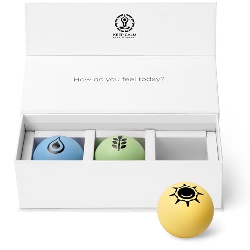 KEEP CALM KEEP WORKING Pack bolas anti-stress para mesa secretária de escritório em casa, bola anti-stress adultos mão teletrabalho, bola anti-stress presentes empresa para aumentar a produtividade