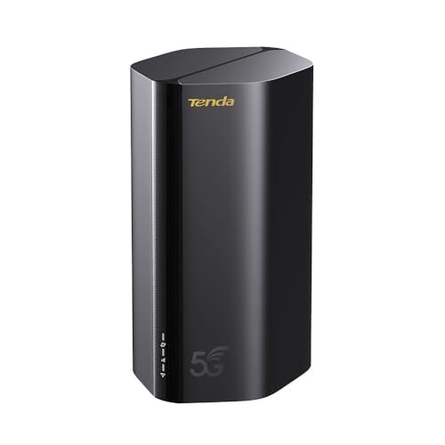Tenda 5G03 - Router 5G NR LTE, Router Wi-Fi 6, AX1800, velocidade de até 4,67 Gbps, Easy Mesh, Plug&Play, 2 portas Gigabit, conecta até 128 dispositivos, WPA3, OFDMA, MU-MIMO