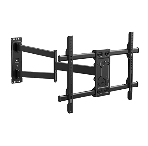 FORGING MOUNT Suporte de parede com braço articulado longo 820 mm para ecrãs de 32 a 75 polegadas de planos/curvosde, suporte para televisão inclinável e giratório com braço articulado, máximo VESA